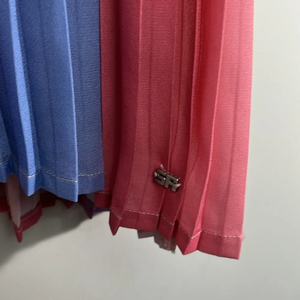 Sonia Rykiel gradient chiffon pleated dress